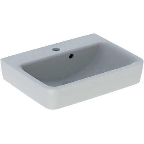 Geberit Renova Plan, lave-mains, 50x38 cm, 1 trou pour robinet, (1/4)