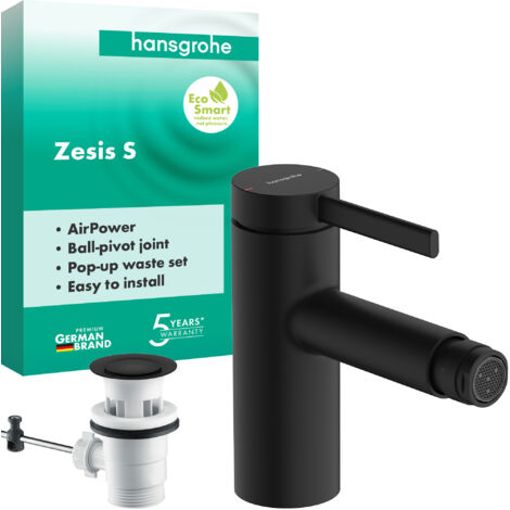 hansgrohe Zesis S Mitigeur monocommandé pour bidet avec vidage à