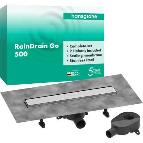 hansgrohe RainDrain Go kit complet caniveau de douche 500,