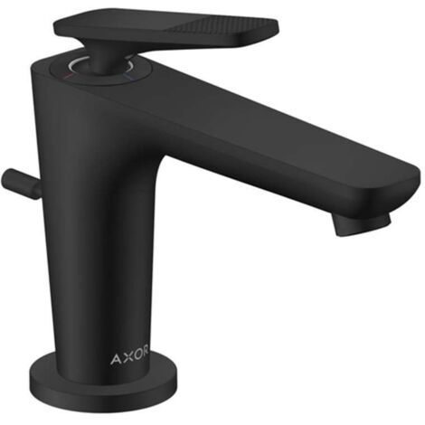 Axor Citterio C - Miscelatore per lavabo con sistema di scarico, EcoSmart, CoolStart, nero opaco 49011670 (1/2)