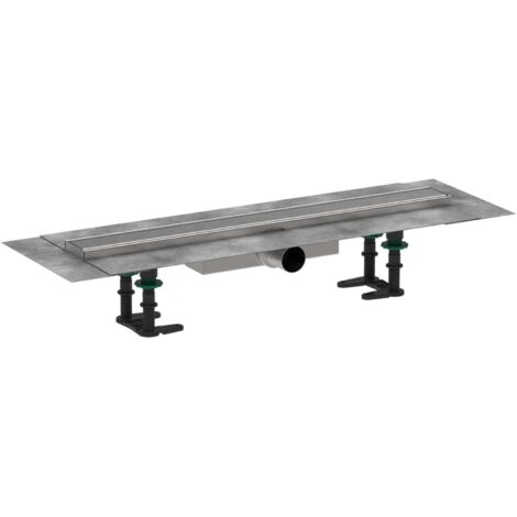 Hansgrohe RainDrain Compact - Canalina doccia 60 cm, con griglia, acciaio inox spazzolato 56162800 (1/3)