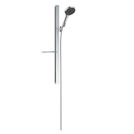 Hansgrohe Rainfinity - Set doccetta 130, 3 getti, asta 90 cm e flessibile, cromo 27671000