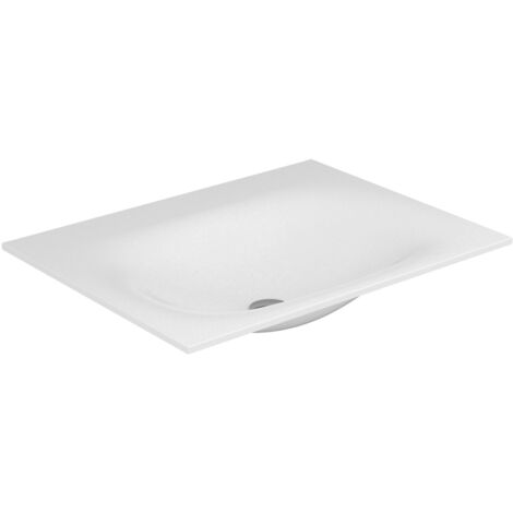 Lavabo in Varicor EDITION 11 PLANNING senza foro rubinetto 700 mm bianco artico satinato KEUCO (1/2)