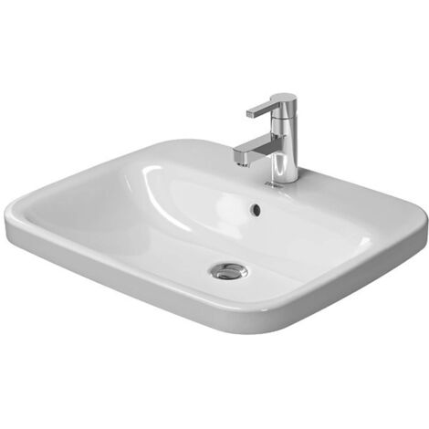 DURAVIT DURASTYLE lavabo da incasso con piano per troppopieno 615x495mm monoforo bianco (1/3)