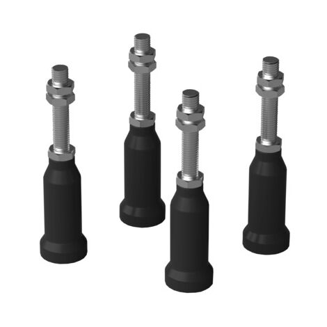 Bette pieds de baignoire, réglables en hauteur, Set de 4 pièces, (1/2)