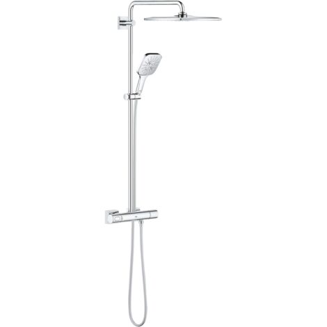 Grohe Rainshower SmartActive Cube - Set doccia 310 con termostato, 9,5 l/min, 3 getti, cromo 26652000