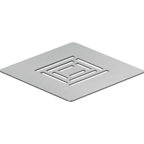 Couvercle découlement Duravit Sustano, acier inoxydable mat,