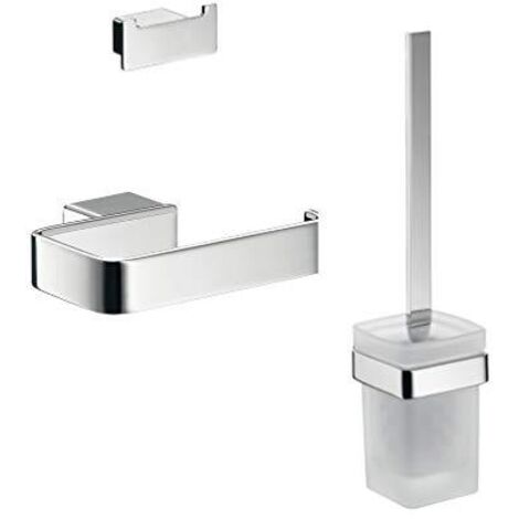 Emco 250305 Doppio Gancio In Cromo Per Asciugamani E Vestiti - Serie Loft - Montaggio A Parete, Dimensioni 7x3x3,3 Cm