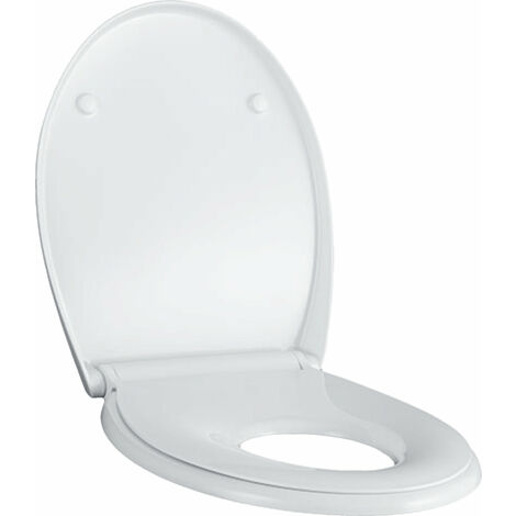 Sedile per WC Geberit Renova, chiusura ammortizzata, con anello per bambini,  fissaggio dallalto, 500.981.01.1 - 500.981.