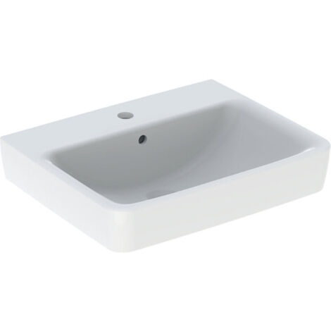 Geberit Renova Plan, lavabo sobre encimera , 55x44 cm, 1 agujero