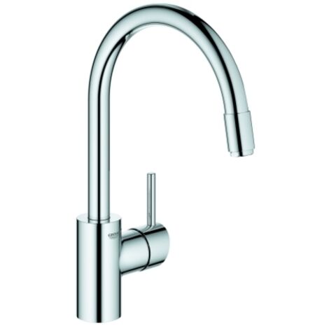 Mezclador monomando de fregadero cromado GROHE Concetto 32663003