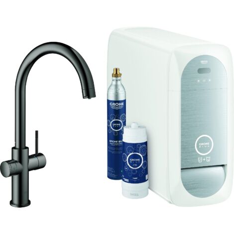 Juego básico monomando de fregadero Grohe Blue Home, 224 mm de (1/5)