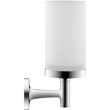 Soporte para vidrio Starck T cromado con vidrio DURAVIT