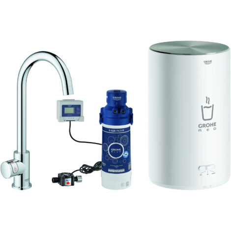 Set de grifos de agua estancada Grohe Red Mono, 153mm de alcance, (1/4)