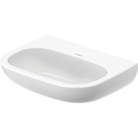 Lavabo Duravit D-Code, sin agujero para grifo, sin rebosadero,