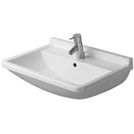 Lavabo Duravit Starck 3 55cm, 1 agujero para grifo, 0300550000