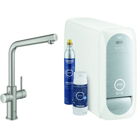Kit básico monomando de fregadero Grohe Blue Home, 221 mm de (1/3)