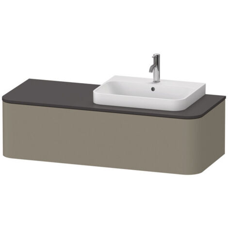 Lavabo consola Duravit Happy D.2 Plus suspendido, 1300x550mm, 1 (1/5)