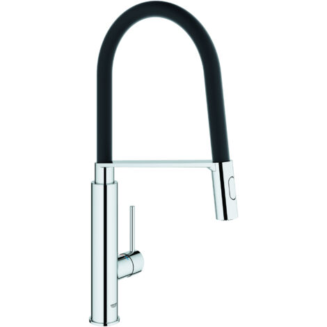 Grifo de cocina con ducha GROHE Concetto Negro mate
