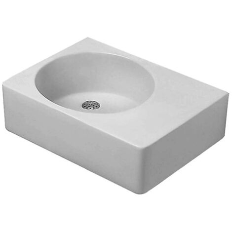 Lavabo Duravit Scole, 615x460mm, con rebosadero, 1 agujero de (1/5)