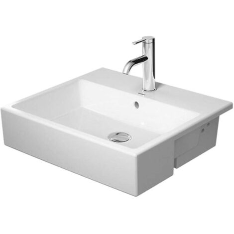 Lavabo semiempotrado Duravit Vero Air 55x47cm, con rebosadero,