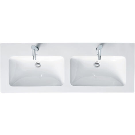 Duravit ME by Starck Furniture lavabo doble, 2x1 agujeros para