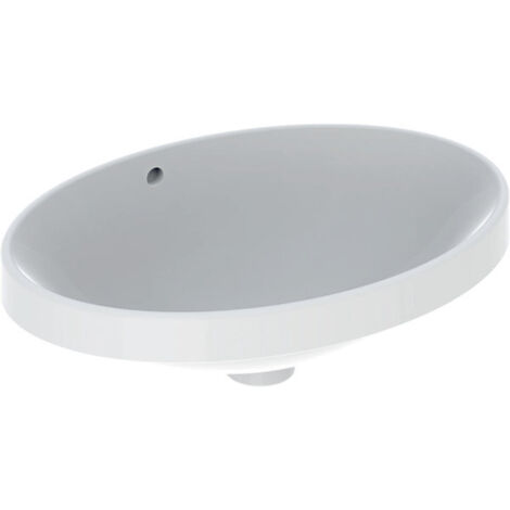 Lavabo encastrado ovalado VariForm de Geberit, 550x400mm, sin