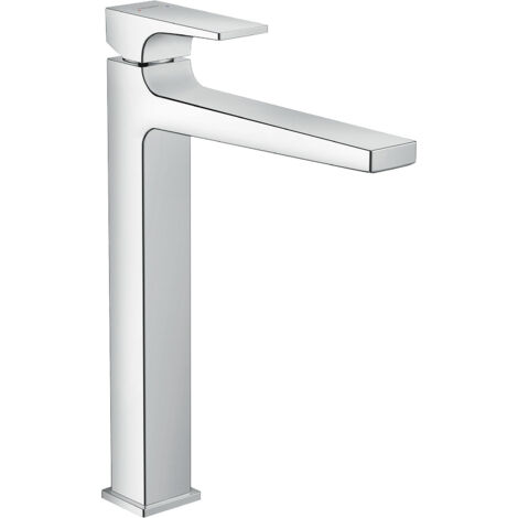 Hansgrohe Metropol - Grifo monomando de lavabo 260 con conjunto de desagüe Push-Open, cromo 32512000