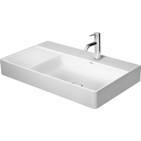 Lavabo DuraSquare de Duravit, 80x47cm, sin agujero para grifo, (1/5)