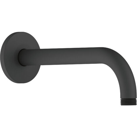 Brazo de ducha Duravit universal, redondo para montaje en pared, 210 mm, negro mate