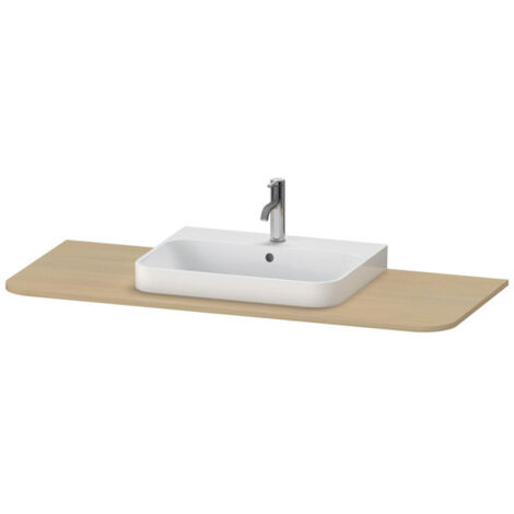 Consola Duravit Happy D.2 Plus, 1300x550 mm, 1 hueco en el