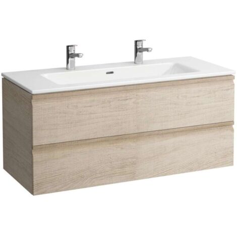 LAUFEN Pro S Set 1200, lavabo, 2 grifos, rebosadero, incl. mueble (1/4)