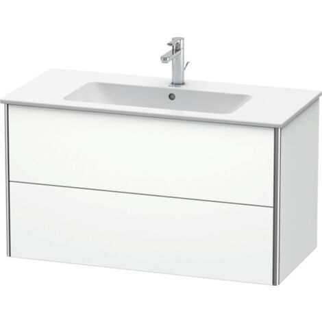 Duravit XSquare mueble bajo lavabo suspendido, 2 cajones, (1/3)