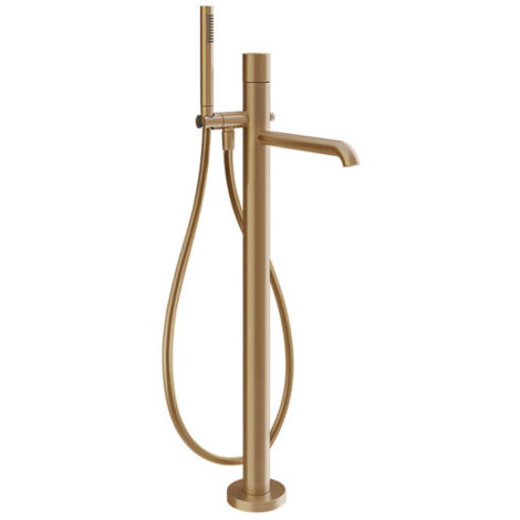 Mezclador monomando para bañera Gessi Habito, teleducha antical,