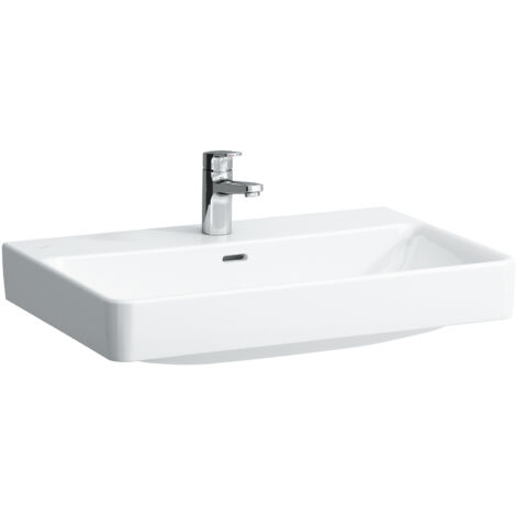 LAUFEN PRO S lavabo 700 x 465 mm con rebosadero, versión 1 orificio para grifería LAUFEN blanco