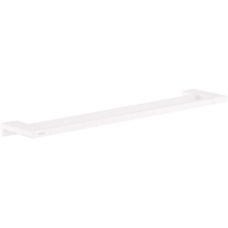 Hansgrohe AddStoris - Toallero doble, longitud 65 cm, blanco mate 41743700