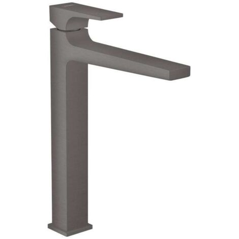 Hansgrohe Metropol - Grifo de lavabo con desagüe Push-Open, cromo negro cepillado 32512340