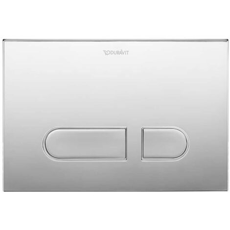 Placa de accionamiento DURASYSTEM A1 217x146,5mm para inodoro, plástico blanco DURAVIT