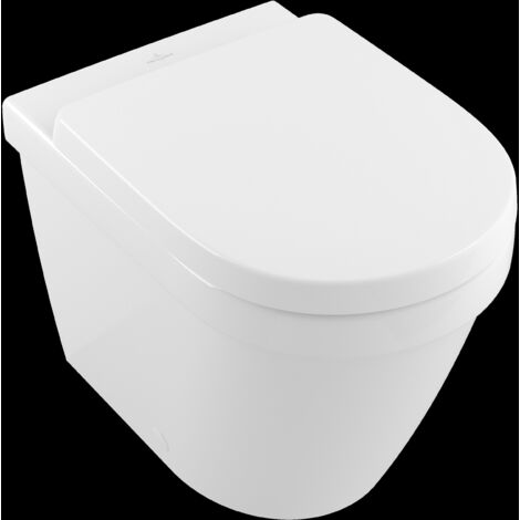 Architectura, Inodoro washdown, 370 x 540 mm, Ovalado, DirectFlush, modelo autoportante, para instalación cerca de la pared, salida horizontal, salida vertical posible con codo vario, Porcelánico sani (1/4)