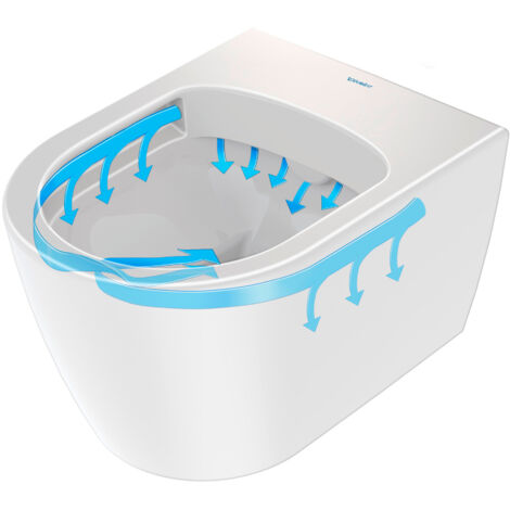 Duravit Soleil by Starck - Inodoro suspendido, Rimless, blanco 2590090000