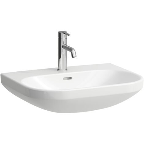 LAUFEN LUA lavabo, sin agujero para grifo, con rebosadero,