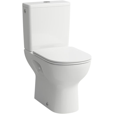 LAUFEN LUA WC de pedestal, salida vertical, sin borde,