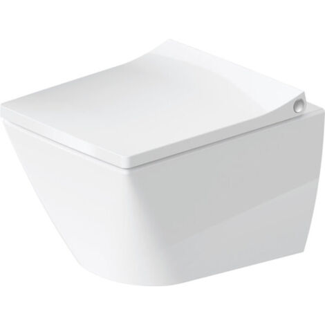 Inodoro compacto de pared Duravit Viu 251109, sin marco, 370x480