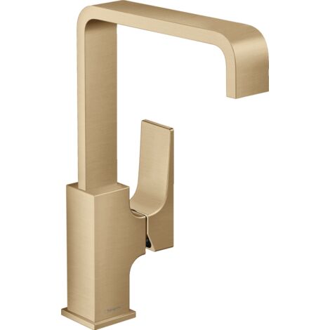 Hansgrohe Metropol - Grifo de lavabo con desagüe Push-Open, bronce cepillado 32511140