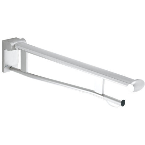 Riel de soporte abatible para WC PLAN CARE 700 mm, cromado / blanco (RAL 9010) KEUCO
