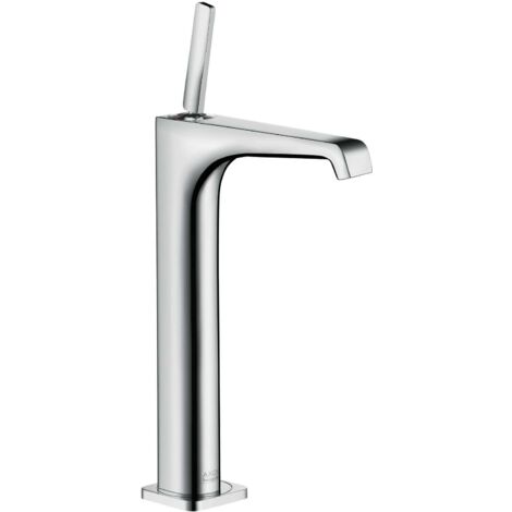 con maniglia lavabo sopraelevata 250 per lavabo free standing, piletta cromata libera (1/4)