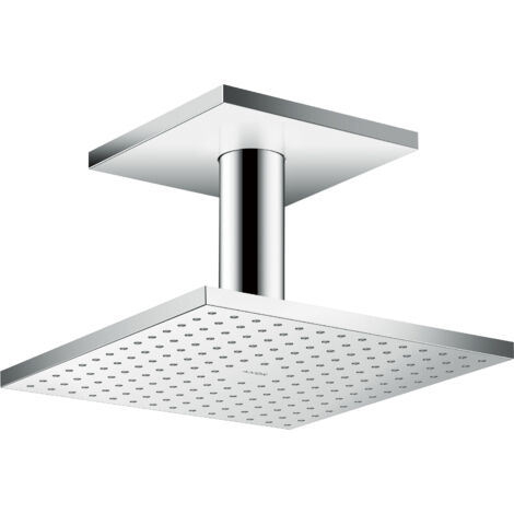 rociador de ducha 250 x 250 1jet con conexión a techo 100 mm cromado
