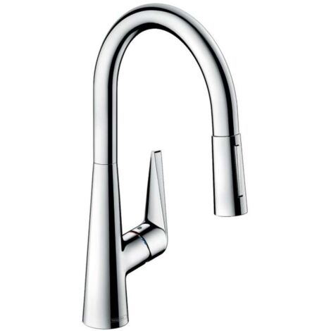 Grifo de cocina con HANSGROHE Talis M51 200 sBox rociador cromado de 2 chorros (1/4)