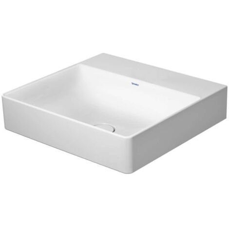 Lavabo DuraSquare de Duravit, 50x47cm, sin agujero para grifo,
