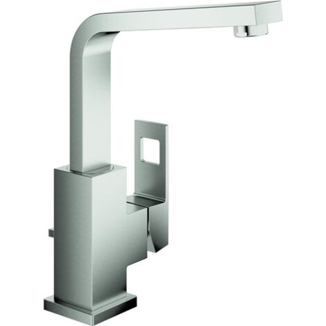 Mezclador monomando de lavabo EUROCUBE DN 15 acero (1/4)